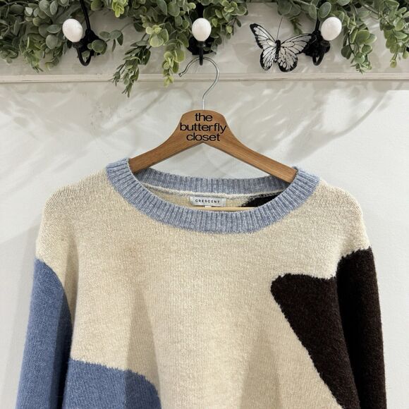 Crescent Bandit Multi Color Sweater Large boho trendy - Picture 2 of 4